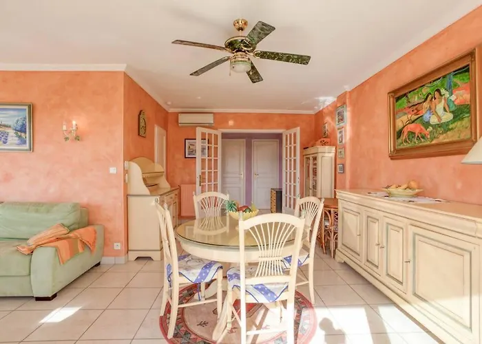 公寓 A6 - Staywiz Us - 2 Bdr Incredible Sea View - Ac, Garage & Terrace 昂蒂布